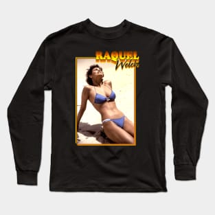 Raquel Welch Beach Sexy 80s Long Sleeve T-Shirt
